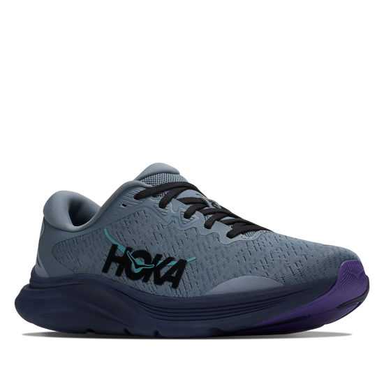 Men's Hoka Solimar 2 Slate Blue/ Electric Aqua view 6