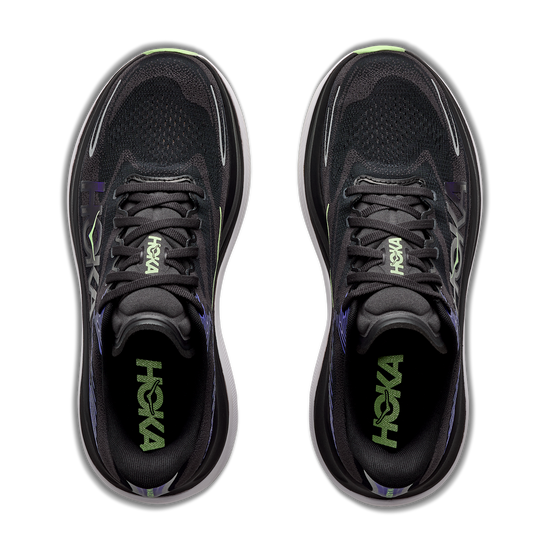 Men's Hoka Skyward X 2 Carbon Black/ Neon Nebula view 2