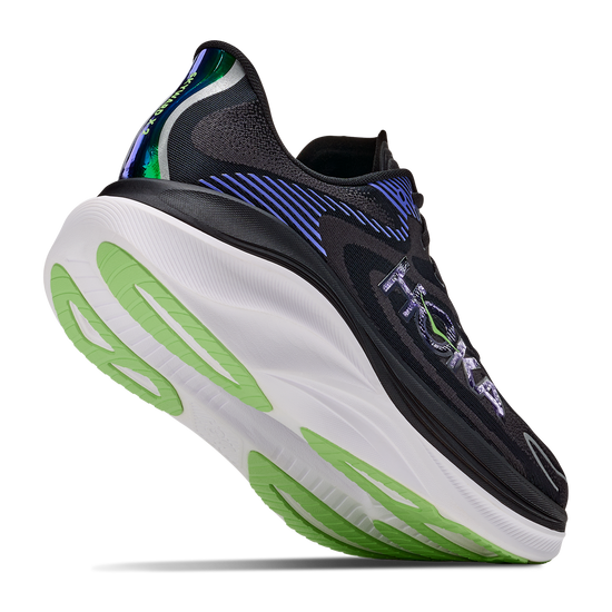 Men's Hoka Skyward X 2 Carbon Black/ Neon Nebula view 4