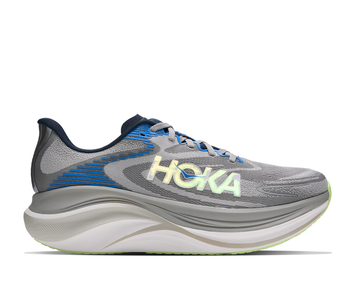 Men's Hoka Skyward X 2 Stellar Grey/Varsity Navy hero