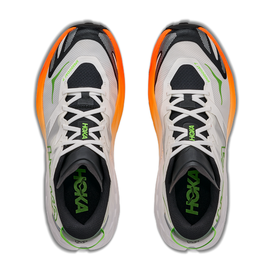 Men's Hoka Speedgoat 7 Frost/Neon Tangerine view 2