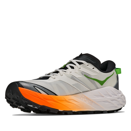 Men's Hoka Speedgoat 7 Frost/Neon Tangerine view 3