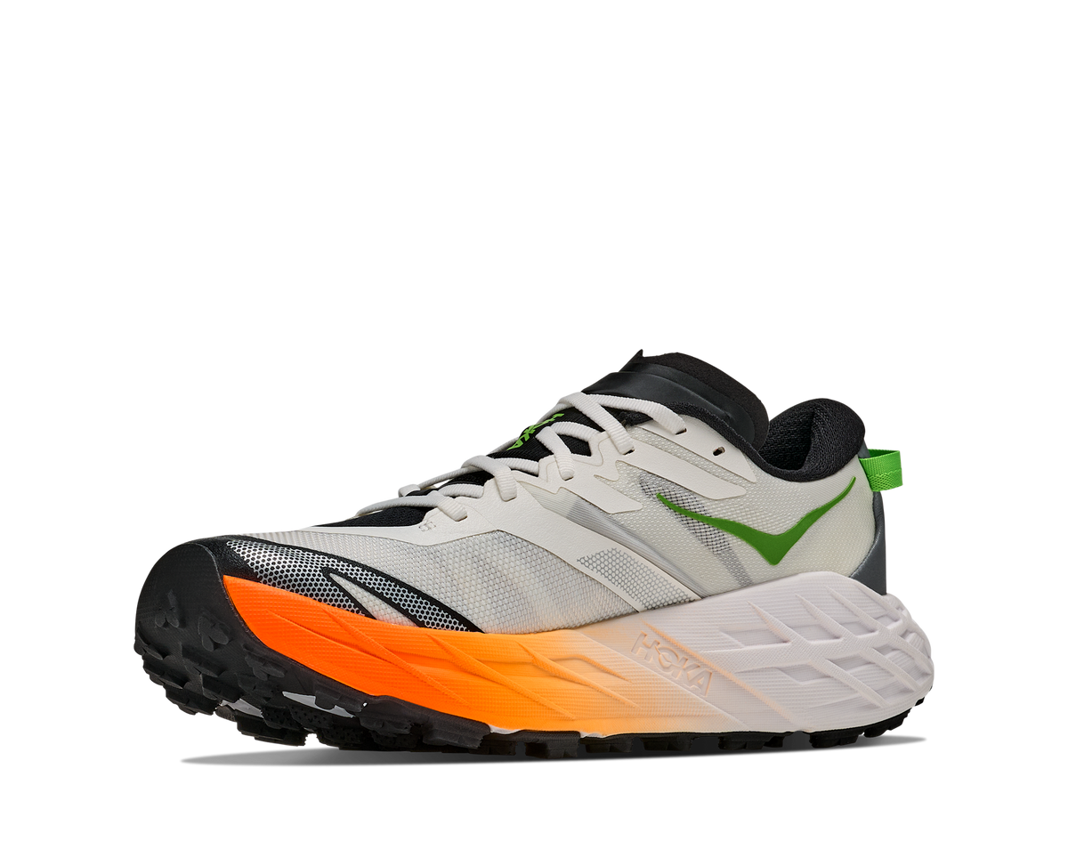 Men's Hoka Speedgoat 7 Frost/Neon Tangerine view 3