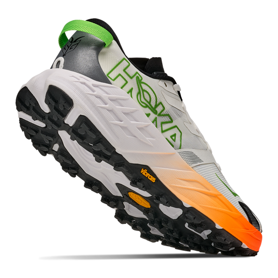 Men's Hoka Speedgoat 7 Frost/Neon Tangerine view 4