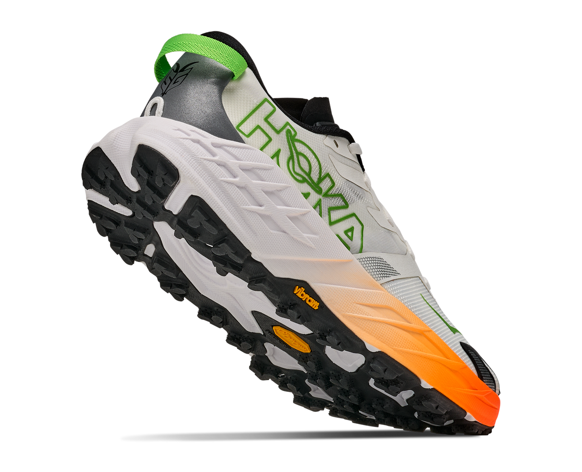 Men's Hoka Speedgoat 7 Frost/Neon Tangerine view 4