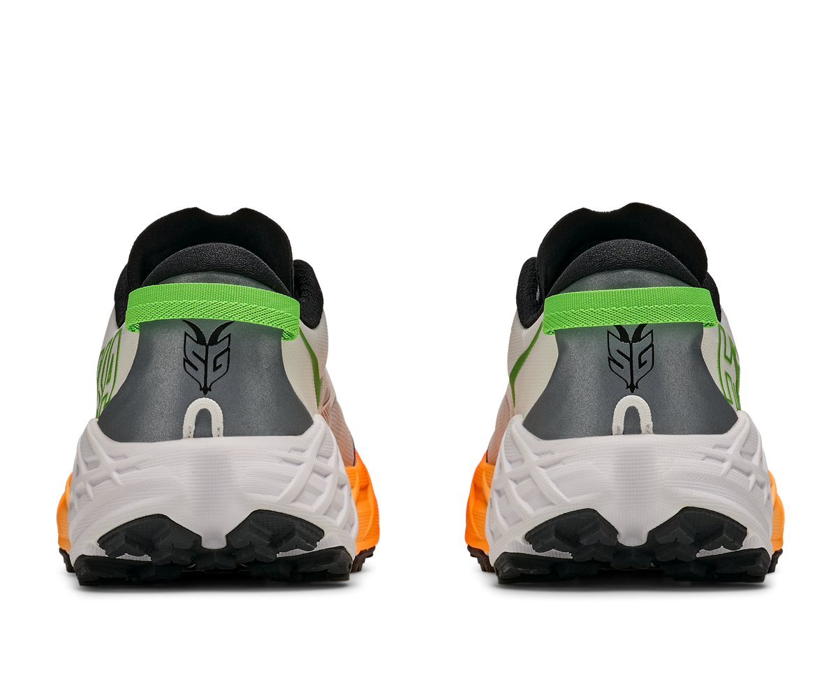 Men's Hoka Speedgoat 7 Frost/Neon Tangerine view 5