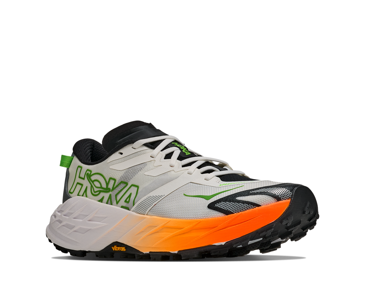 Men's Hoka Speedgoat 7 Frost/Neon Tangerine view 6
