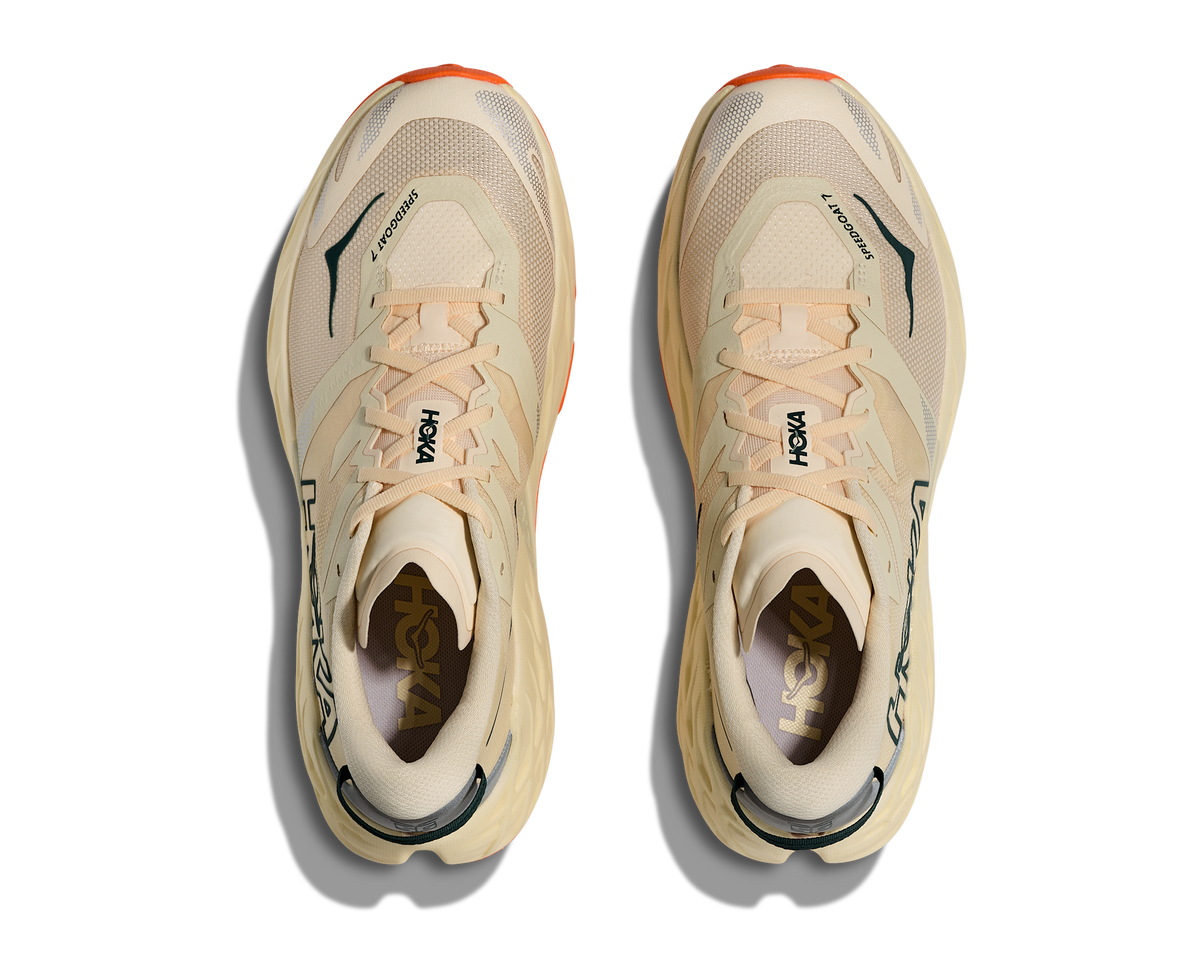 Men's Hoka Speedgoat 7 Lucid Lemon / Core Black / Halo Silver view 2