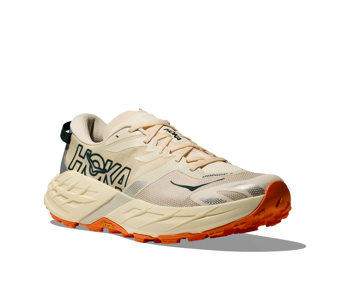 Men's Hoka Speedgoat 7 Lucid Lemon / Core Black / Halo Silver view 6