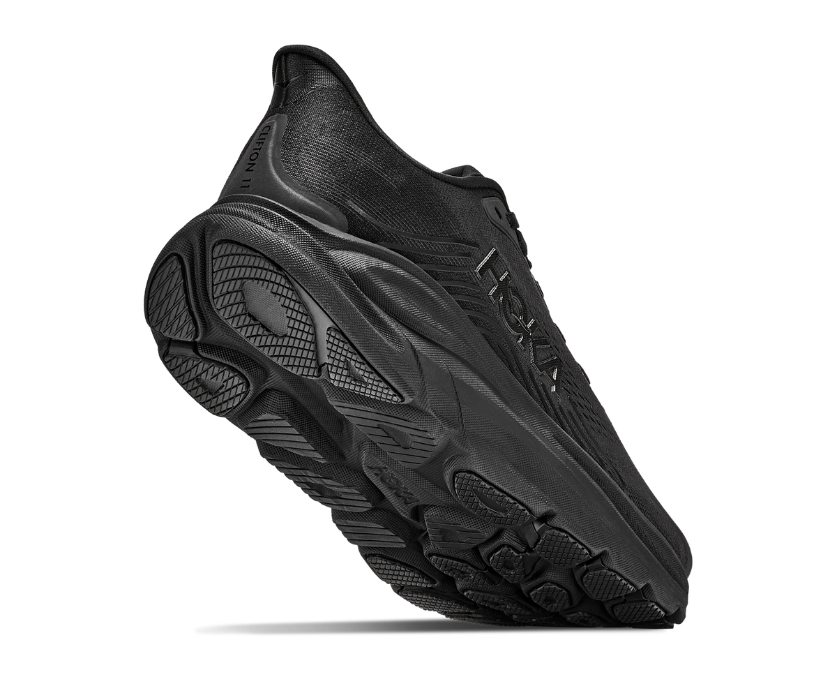 Women's Hoka Clifton 11 Black/Black view 4