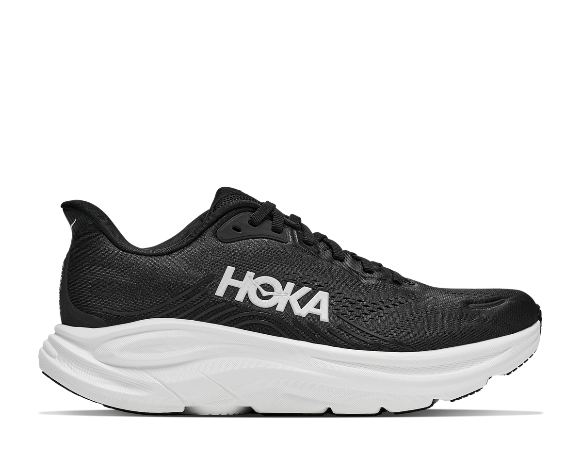 Women's Hoka Clifton 11 Black/White hero