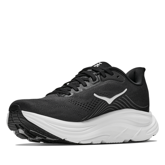 Women's Hoka Clifton 11 Black/White view 3