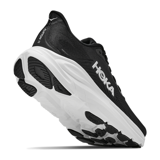Women's Hoka Clifton 11 Black/White view 4