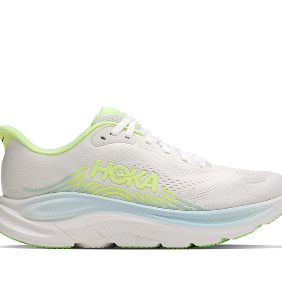 Women's Hoka Clifton 11 Frost / Neon Yuzu hero