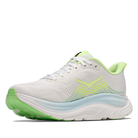 Women's Hoka Clifton 11 Frost / Neon Yuzu view 3
