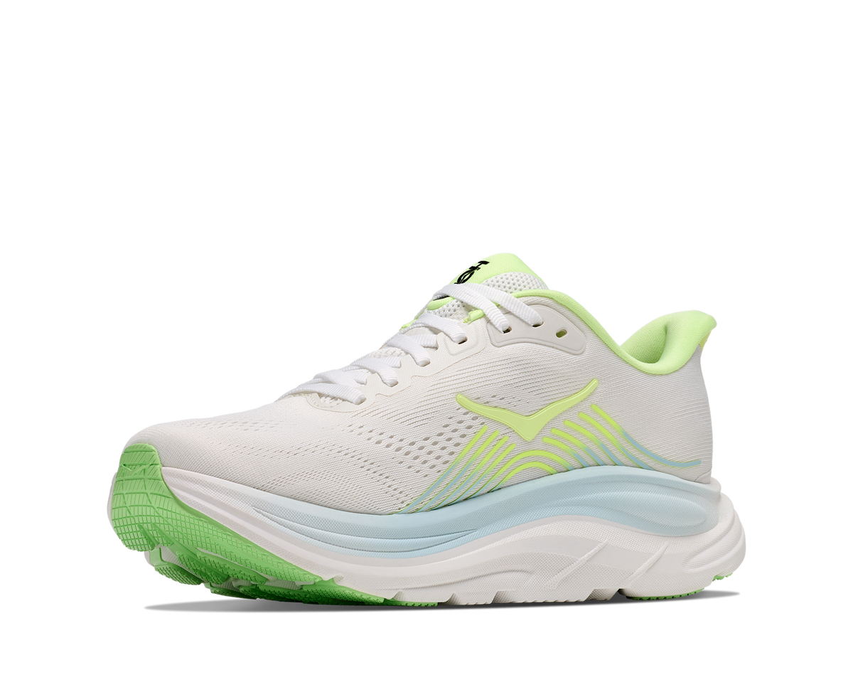 Women's Hoka Clifton 11 Frost / Neon Yuzu view 3