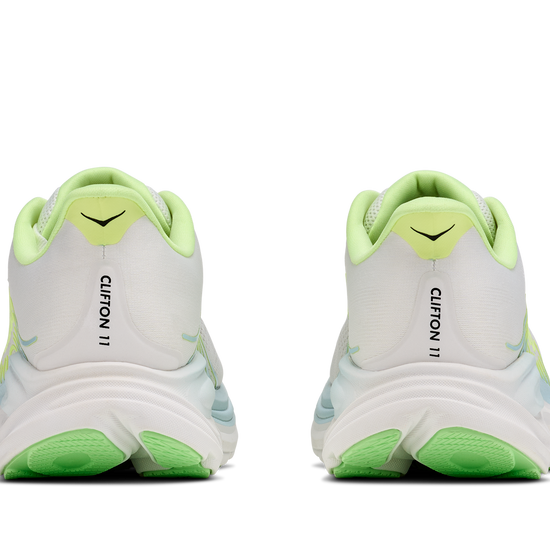 Women's Hoka Clifton 11 Frost / Neon Yuzu view 5