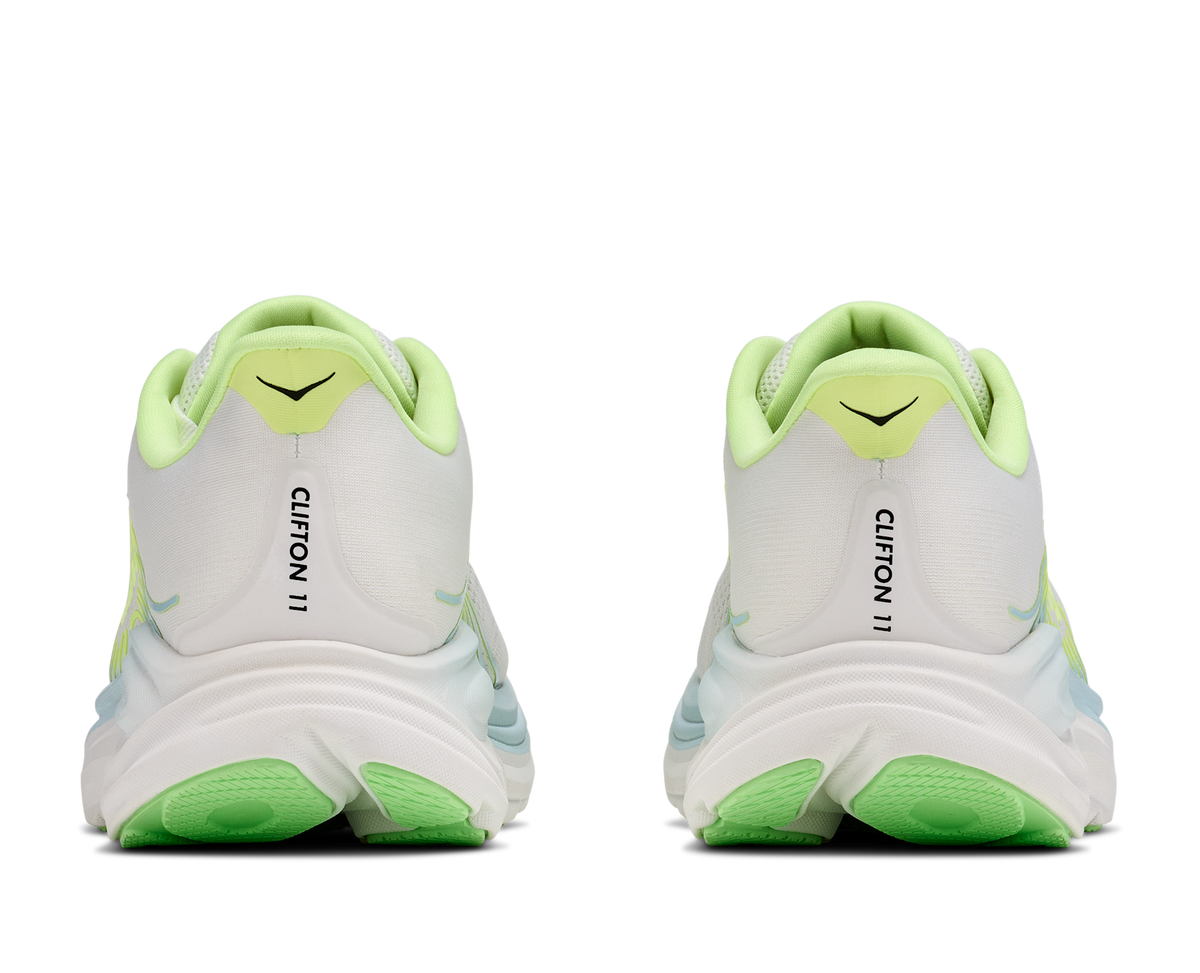 Women's Hoka Clifton 11 Frost / Neon Yuzu view 5