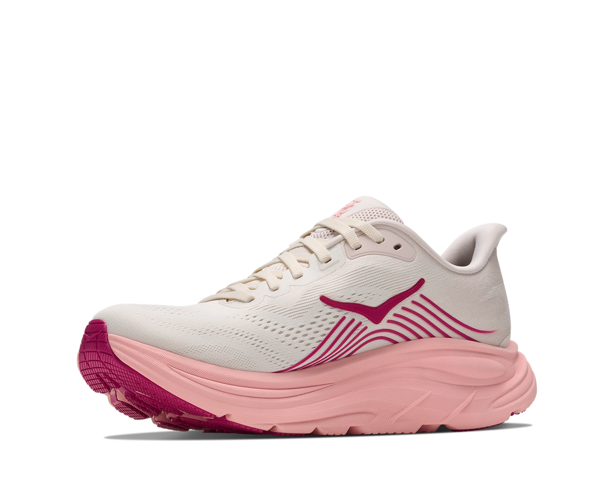 Women's Hoka Clifton 11 Rose Cream / Dewy Pink view 3