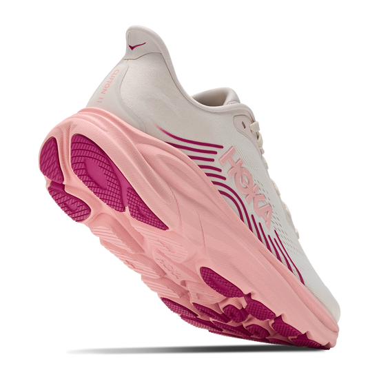 Women's Hoka Clifton 11 Rose Cream / Dewy Pink view 4