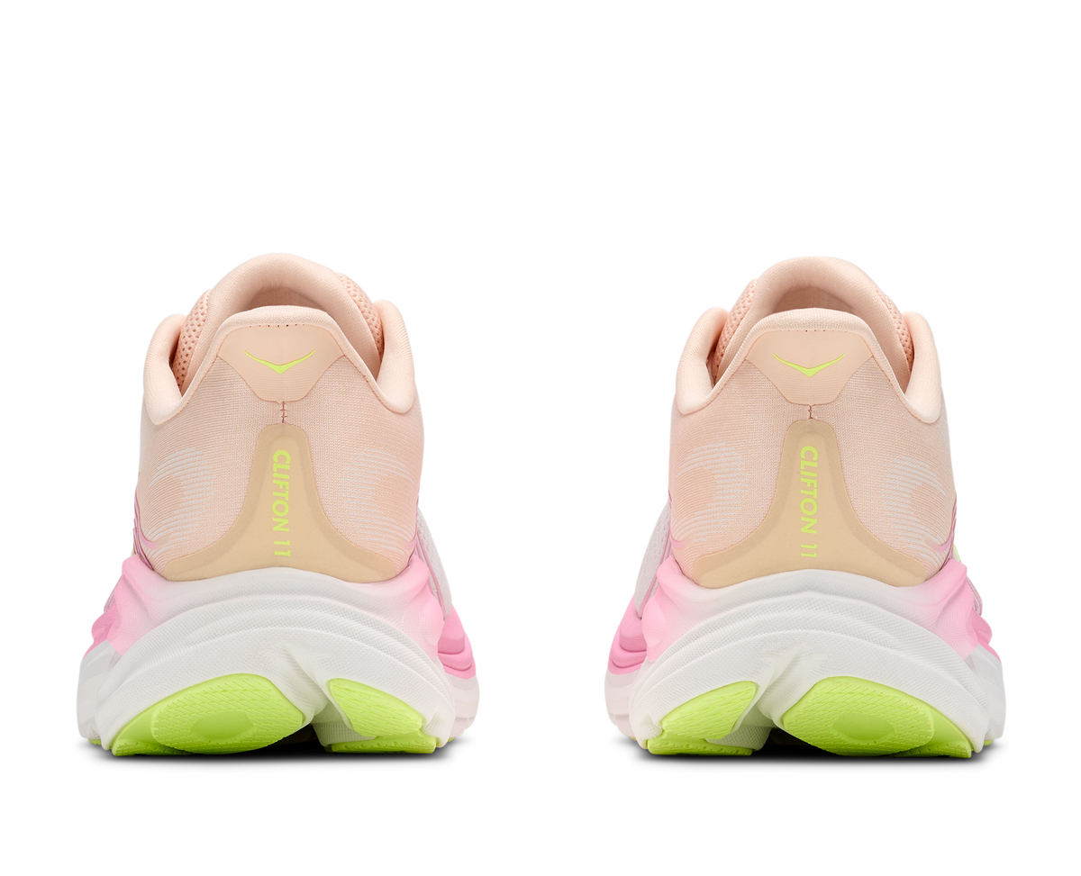 Women's Hoka Clifton 11 Tangerine Glow / White view 5