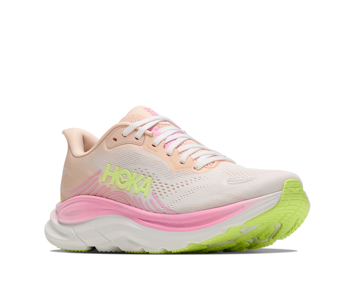 Women's Hoka Clifton 11 Tangerine Glow / White view 6