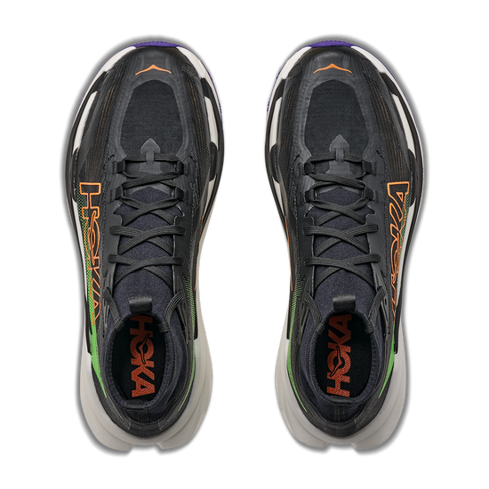 Men's Hoka Tecton X 4 Black / Neon Green view 2