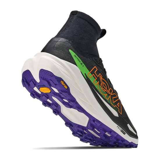 Men's Hoka Tecton X 4 Black / Neon Green view 4