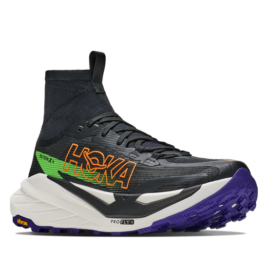 Men's Hoka Tecton X 4 Black / Neon Green view 6