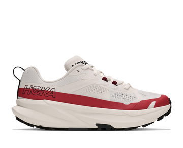 Womens Hoka Torrent 5 Alabaster/ Burnt Red hero