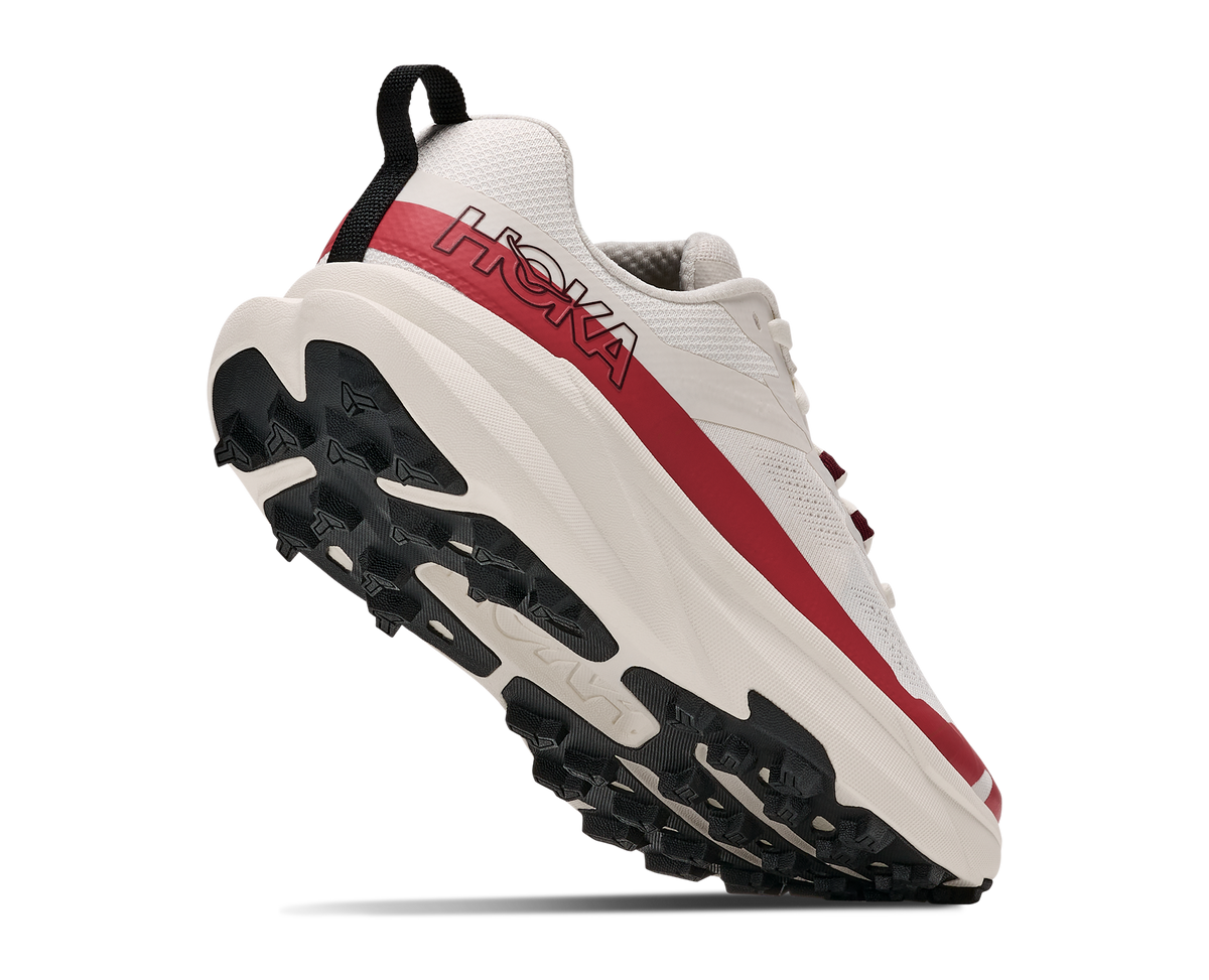 Womens Hoka Torrent 5 Alabaster/ Burnt Red view 4