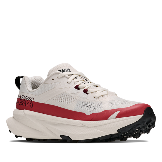 Womens Hoka Torrent 5 Alabaster/ Burnt Red view 6