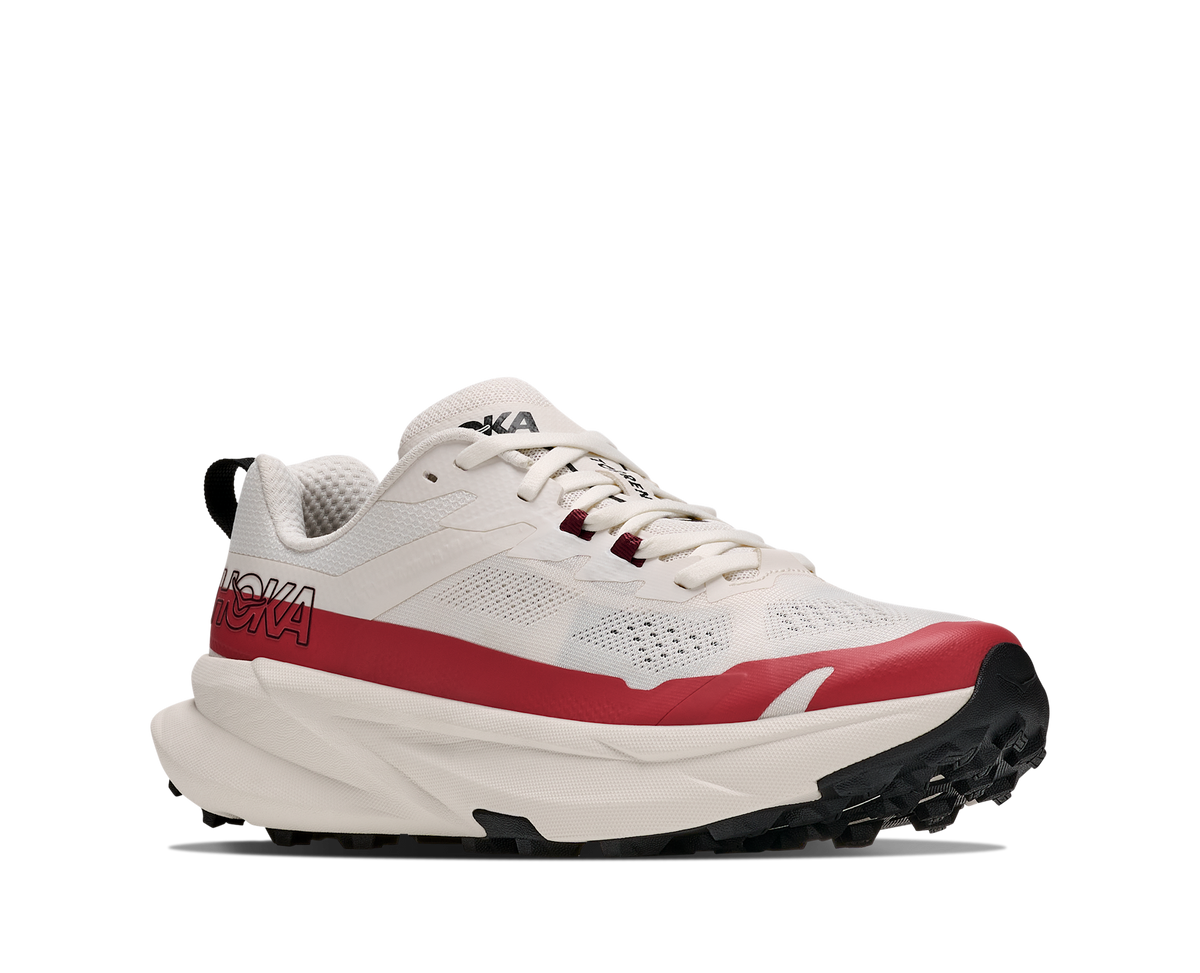 Womens Hoka Torrent 5 Alabaster/ Burnt Red view 6