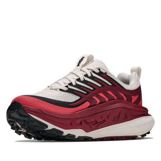 Women's Hoka Stinson 8 Alabaster / Varsity Burgundy view 3