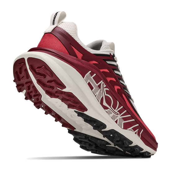 Women's Hoka Stinson 8 Alabaster / Varsity Burgundy view 4