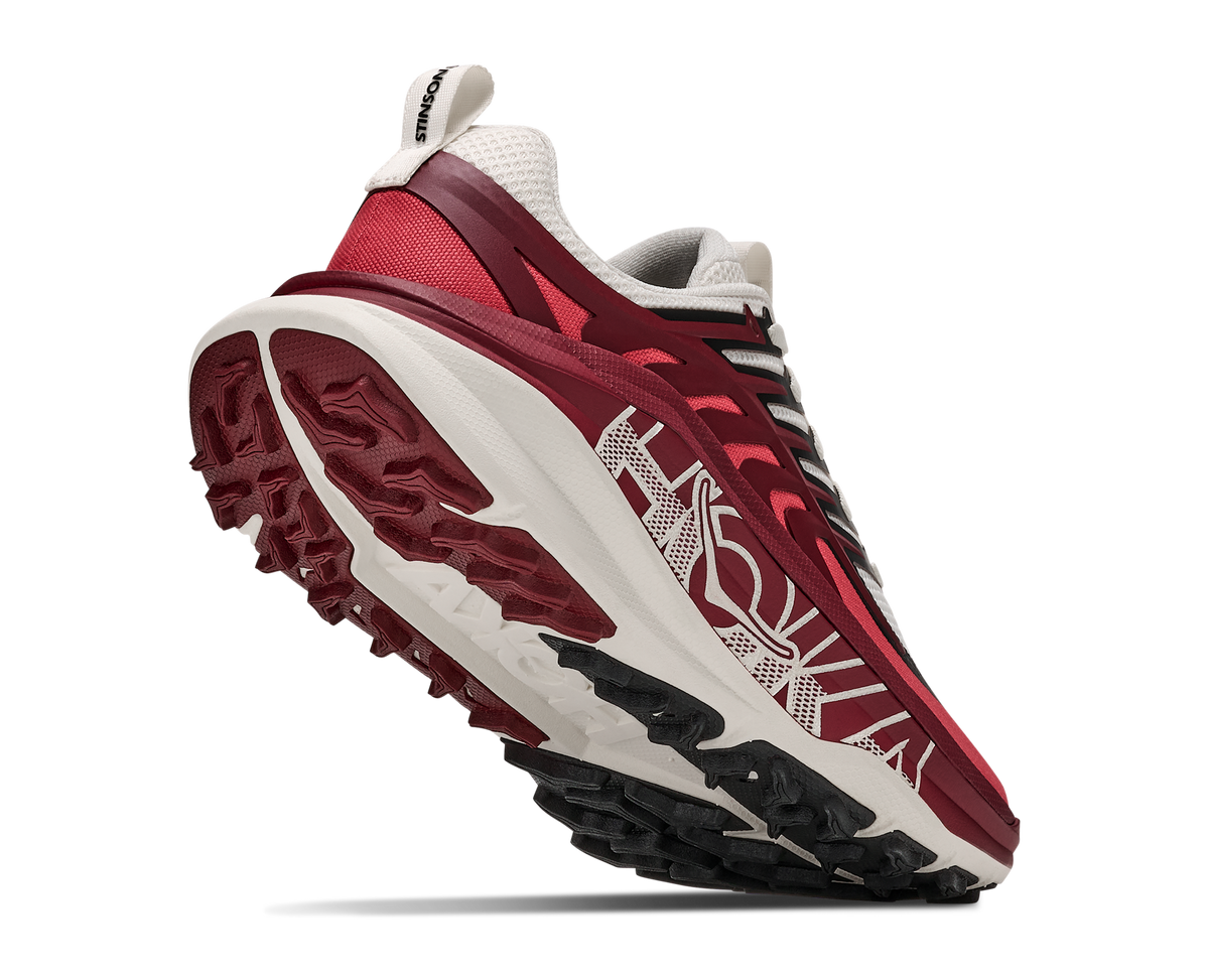 Women's Hoka Stinson 8 Alabaster / Varsity Burgundy view 4
