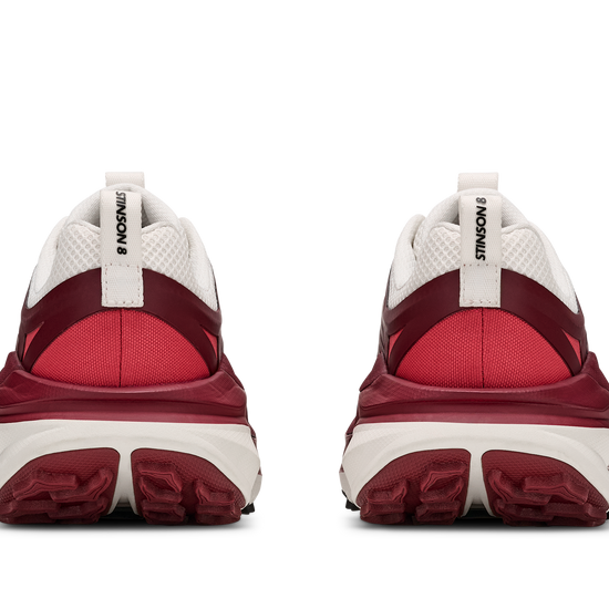 Women's Hoka Stinson 8 Alabaster / Varsity Burgundy view 5