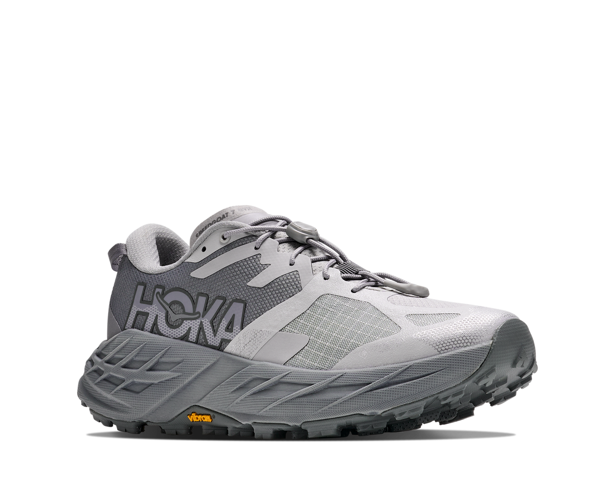Women's Hoka Speedgoat 7 GTX Stellar Grey / Galactic Grey view 6