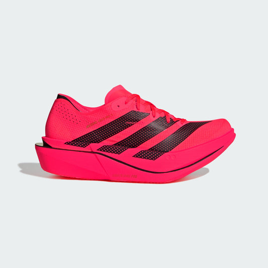 Women's Adidas Adizero Adios Pro 5 Solar Turbo / Core Black / Lucid Red lateral