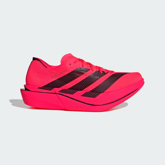 Men's Adidas Adizero Adios Pro 5 Solar Turbo / Core Black / Lucid Red lateral