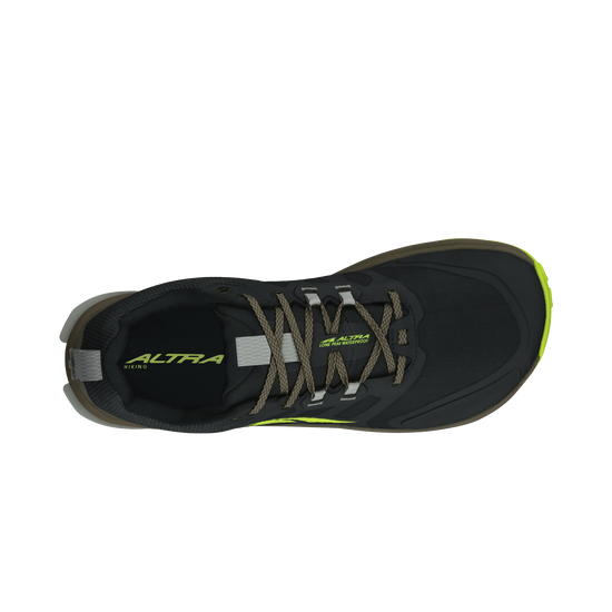 Men's Altra Lone Peak 9 Waterproof Low Lime/Black view 3
