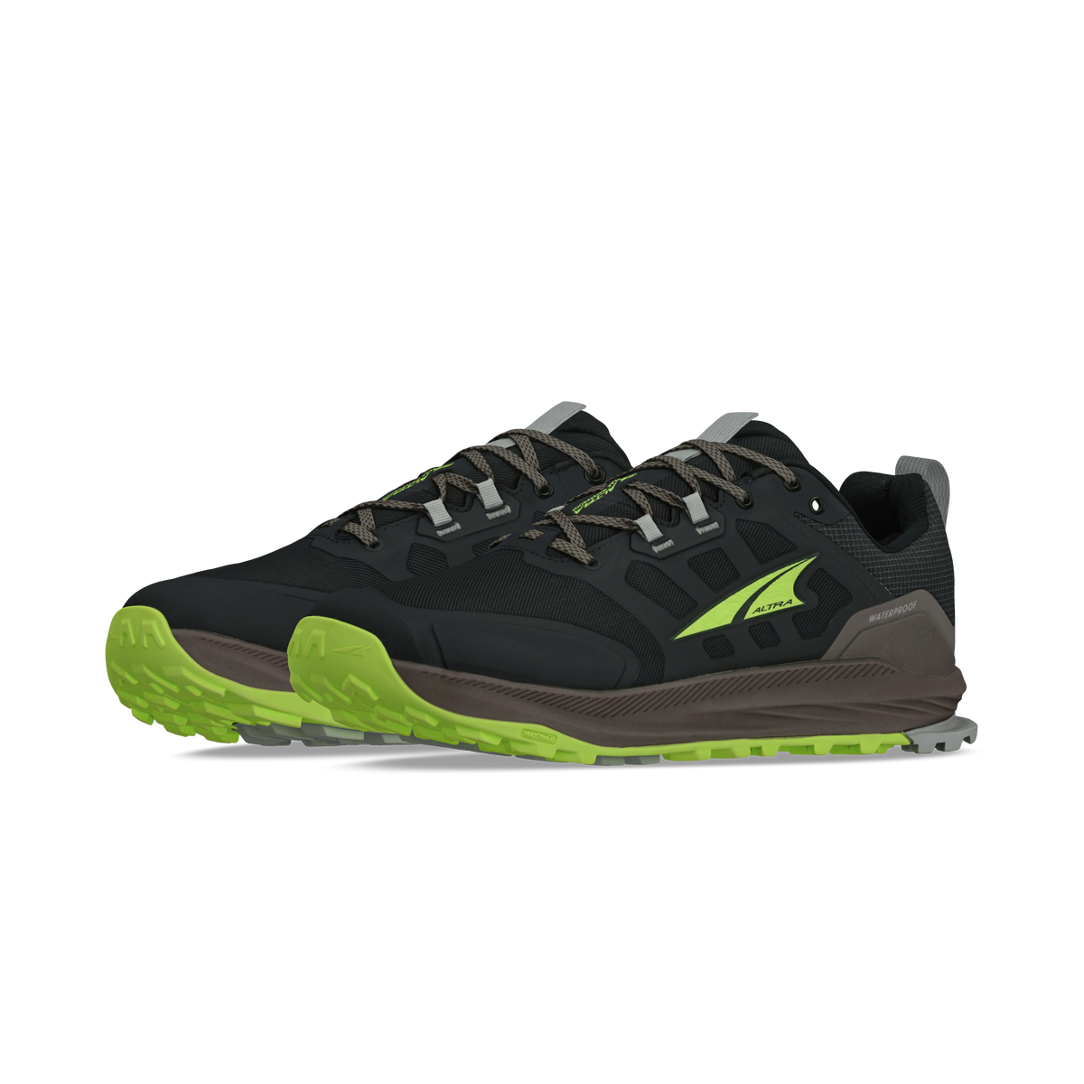 Men's Altra Lone Peak 9 Waterproof Low Lime/Black view 5