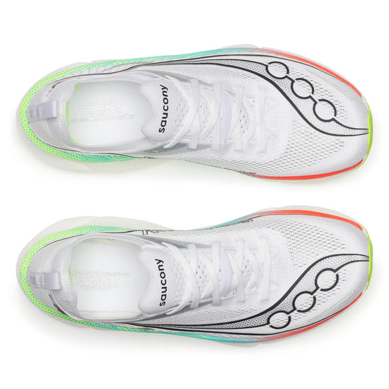 Unisex Saucony Endorphin Elite 3 White Multi - top down view