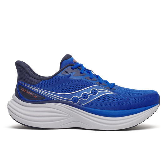 Men's Saucony Triumph 24 Lapis Silver - lateral side profile