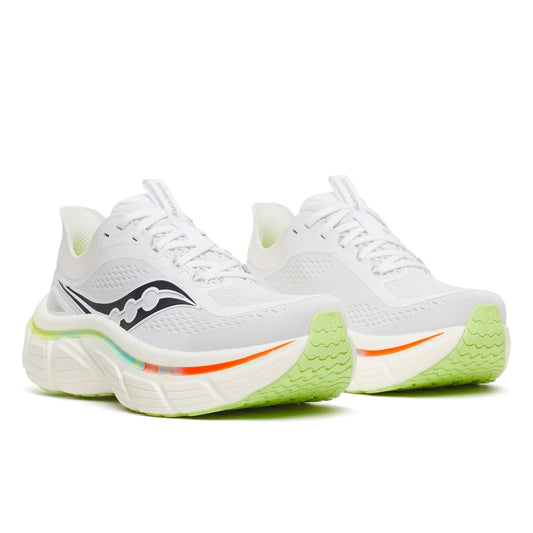 Men's Saucony Paramount Max Multi White - pair, three quarter angle