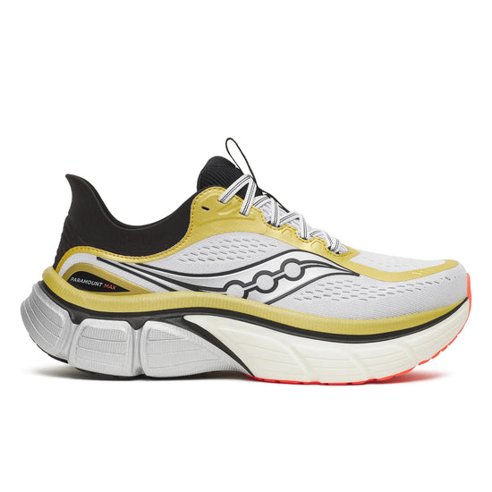 Men's Saucony Paramount Max Gold Black - lateral side profile