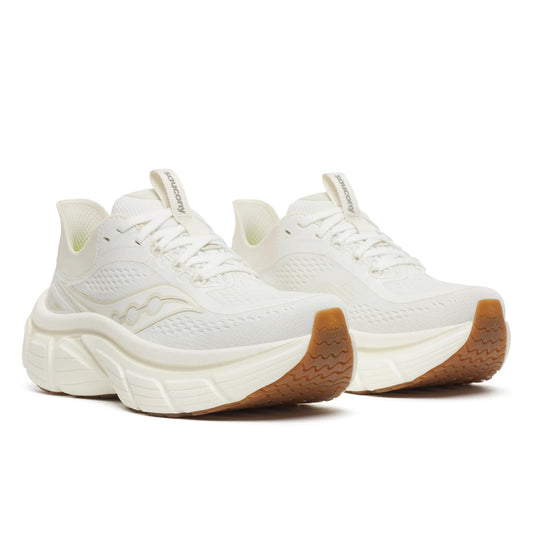 Women's Saucony Paramount Max Ivory Gum - pair, three quarter angle