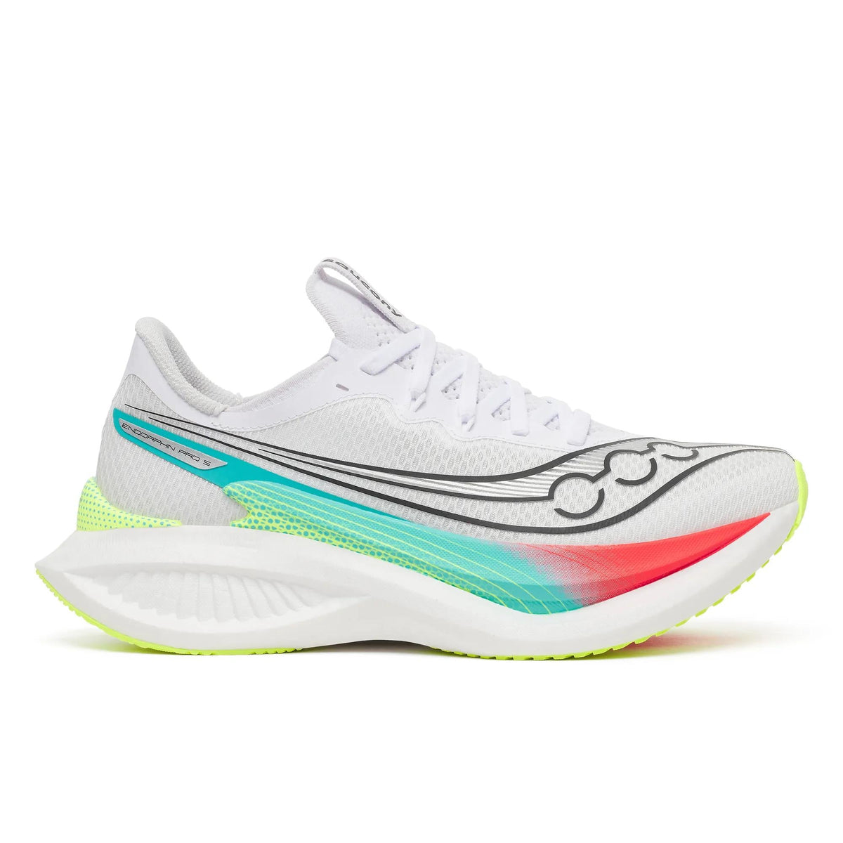 Women's Saucony Endorphin Pro 5 White | Multi - lateral side profile