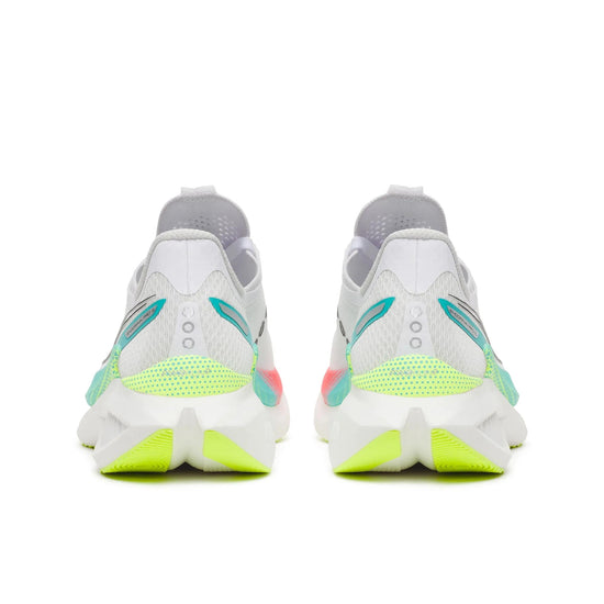 Women's Saucony Endorphin Pro 5 White | Multi - heel view