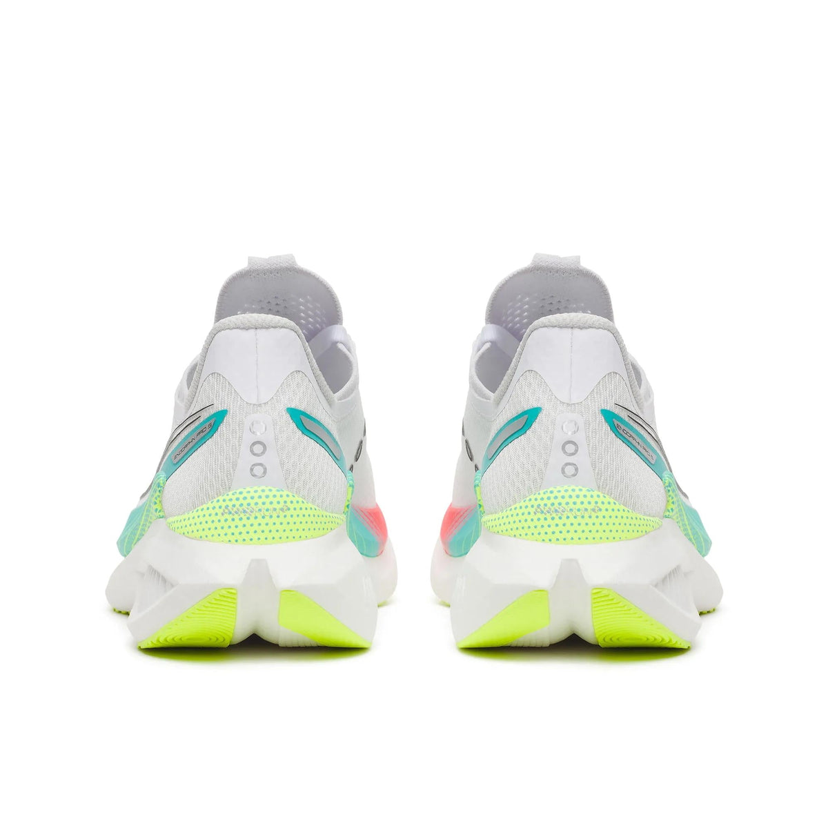 Women's Saucony Endorphin Pro 5 White | Multi - heel view